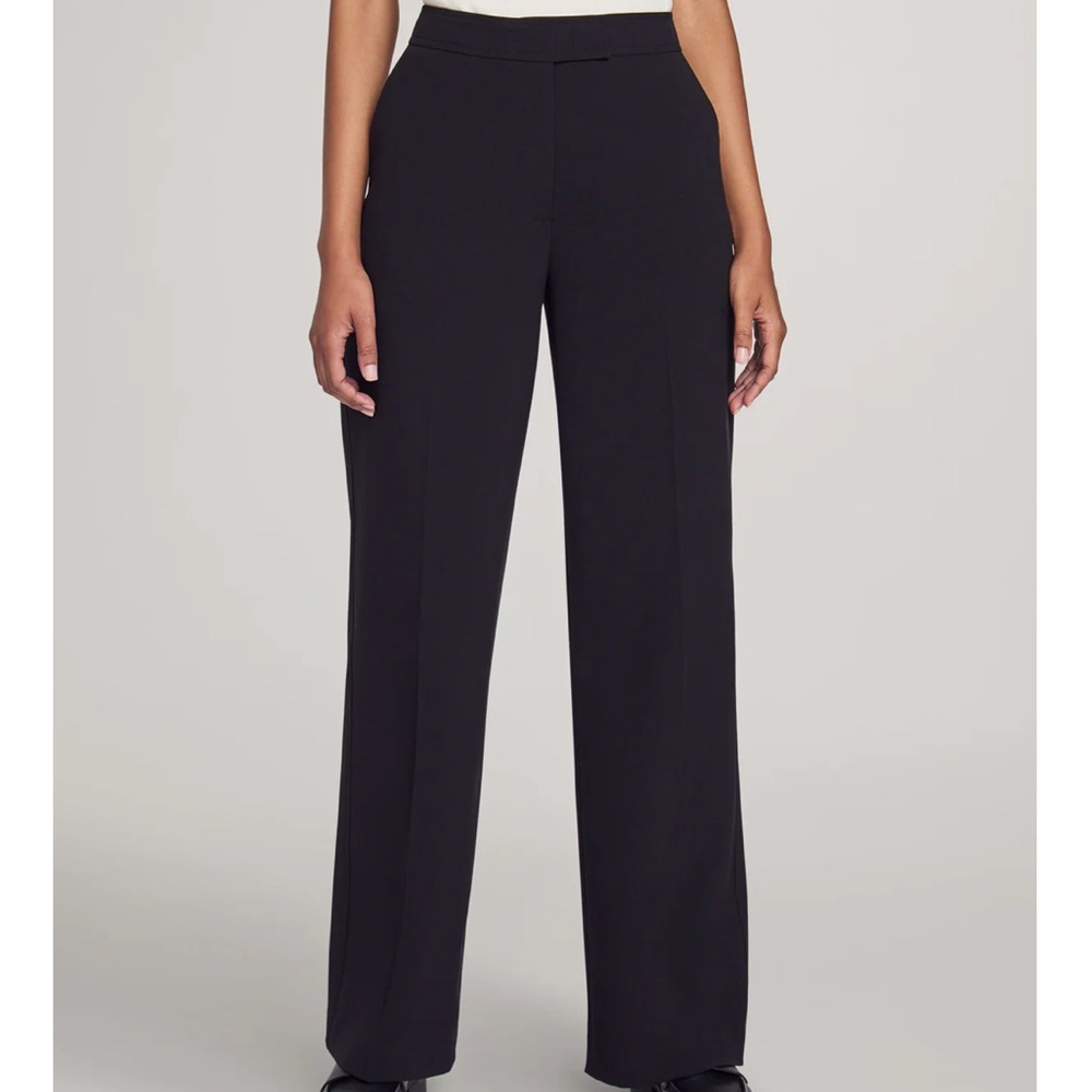 annie klien wide leg pants BLACK